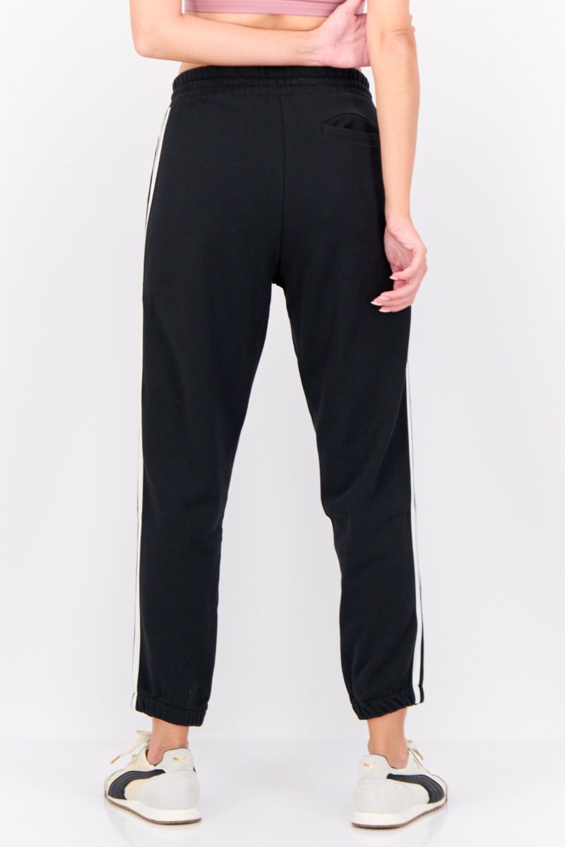 adidas Originals سروال رياضي نسائي مناسب بشعار العلامة التجارية، خارجي، أسود - Image 2