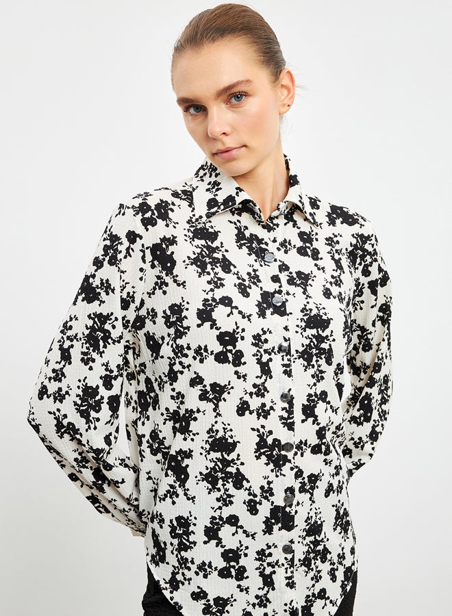 LC WAIKIKI Collared Neck Long Sleeve Women's Shirt - Image 1