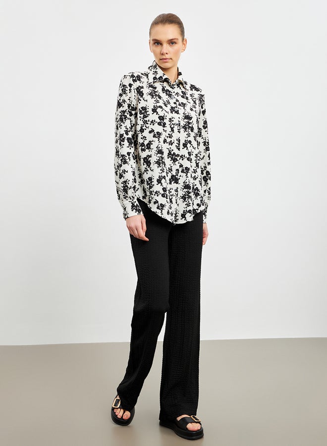LC WAIKIKI Collared Neck Long Sleeve Women's Shirt - Image 2