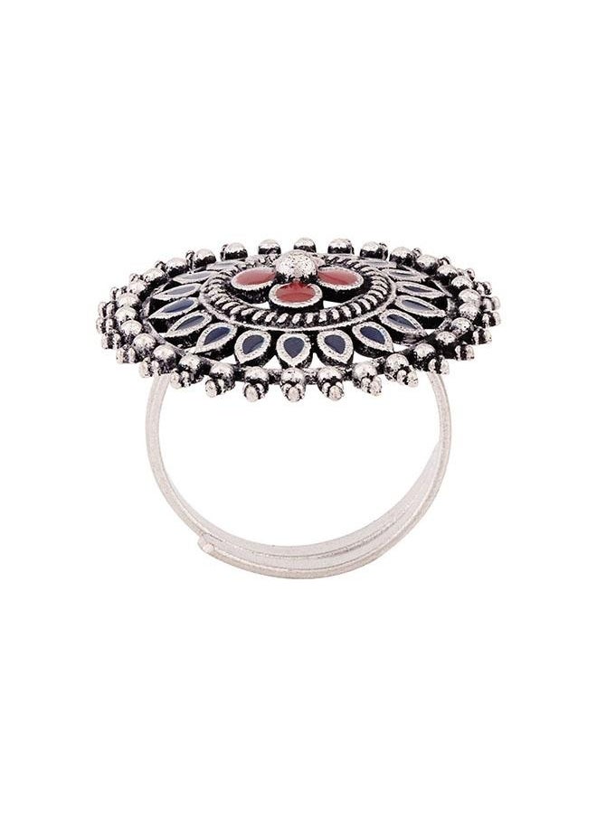VOYLLA - Mandala Floral Finger Ring - Image 1