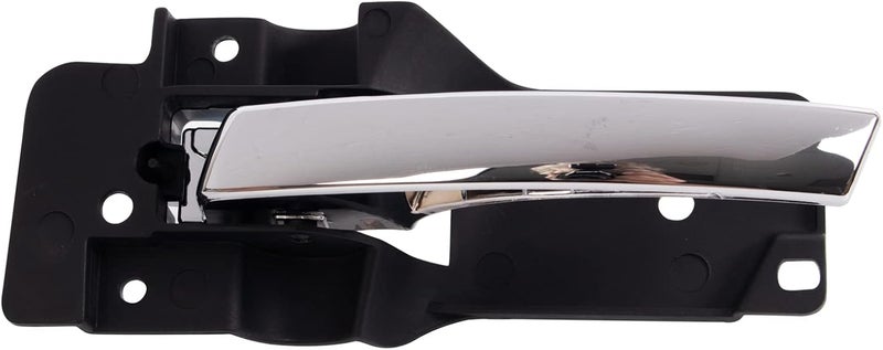 TRQ Front Left Interior Door Handle Chrome Driver Side Compatible with 2008-2016 Chrysler Town & Country 2008-2020 Dodge Grand Caravan 2012-2015 Ram C/V - Image 1