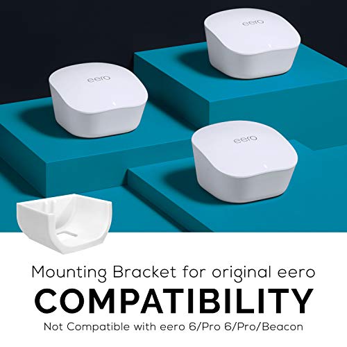 BRAINWAVZ Screwless Wall Mount for Eero Mesh WiFi (NOT Compatible with Eero 6/Pro 6/Beacon), VHB Stick On Holder, Easy to Install, No Tools, No Mess, No Drilling, Strong Adhesive Mount, White by Brainwavz - Image 4