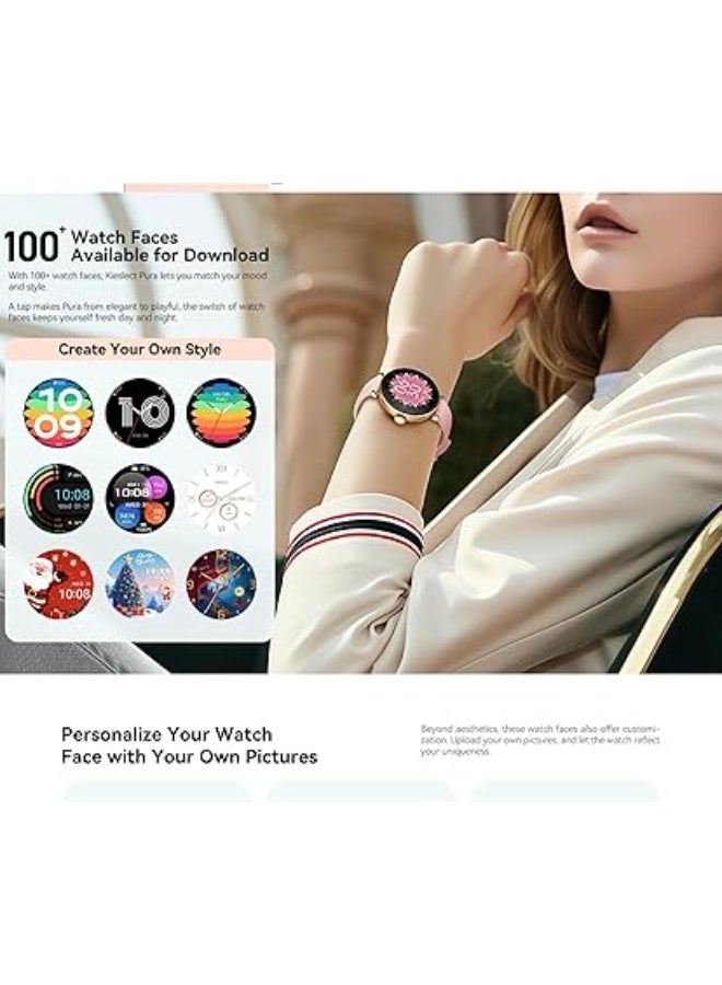 Kieslect Pura Lady Smart Watch with Dual Strap - Gold - Image 2