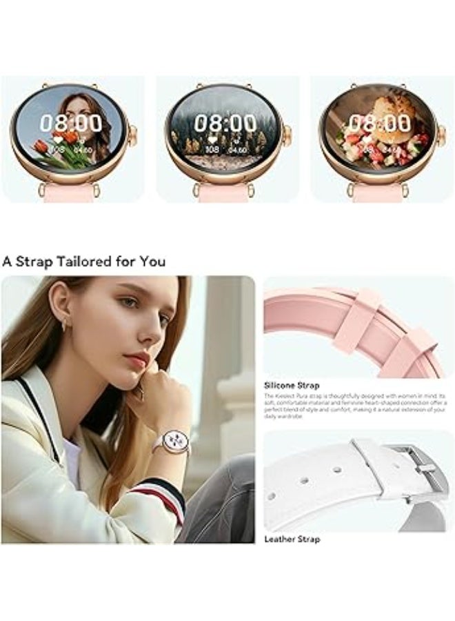 Kieslect Pura Lady Smart Watch with Dual Strap - Gold - Image 3