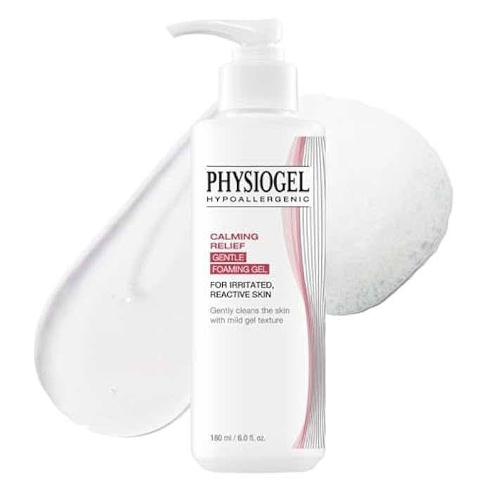 PHYSIOGEL Calming Relief GENTLE FOAMING face wash for Sensitive Skin, Hydrating Facial Cleanser With Cermaide NP, Sulfate Free, Hypoallergenic, Korean Skin care, 6.0 fl.oz - Image 1