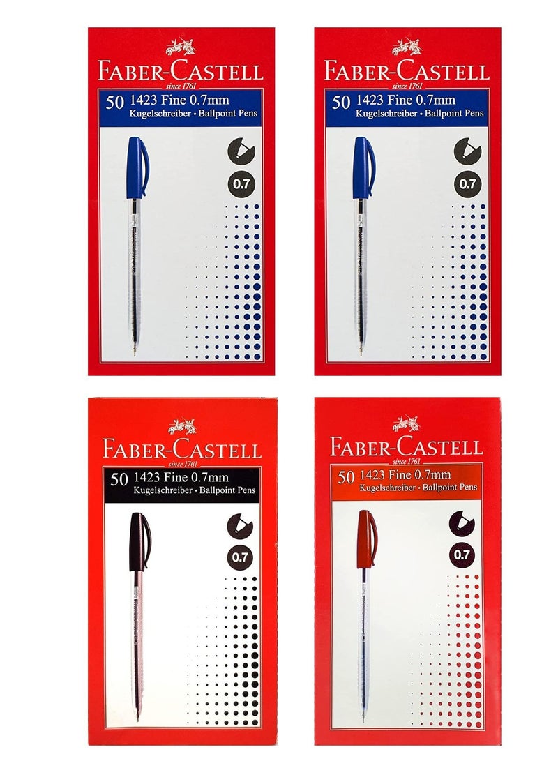 200-Piece Ballpoint Pen Set Multicolour
