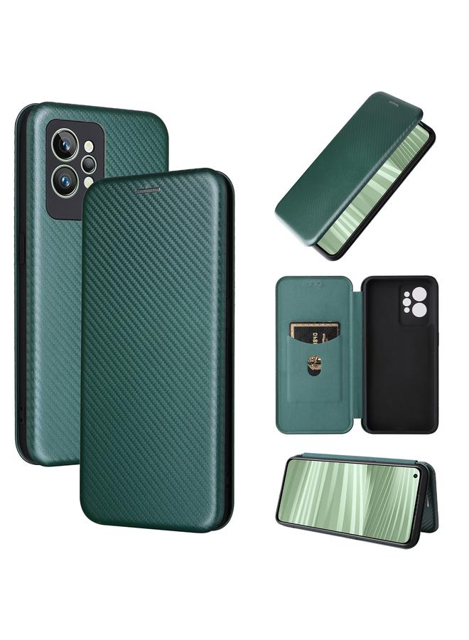 S-TOP Case For OPPO Realme GT2 Pro Carbon Fiber Texture Flip Leather Phone Case - Image 1