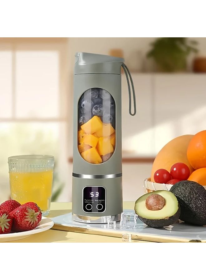 Green Portable USB Charging Mixer and Juicer for Fruit Vegetable Drinks Milkshakes Easy Clean - Image 1