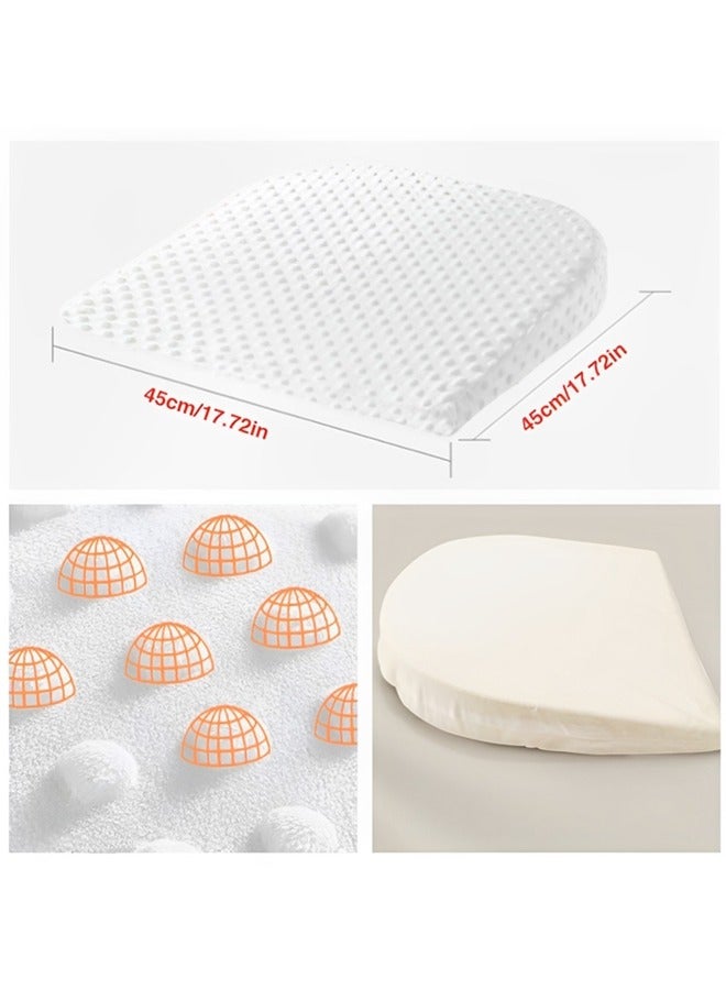 Baby Wedge Pillow for Reflux Sleep,Elastic Memory Foam Baby Wedge Pillow,Feeding Pillows for Toddler Removeable Anti Milk Pillow,Baby Pillows for Sleeping for Newborn - Image 3