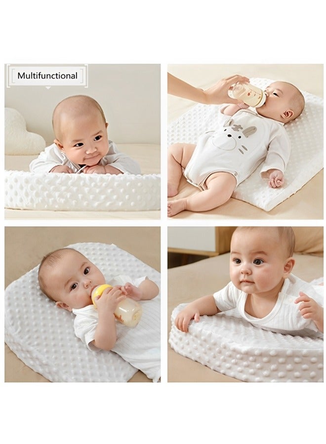 Baby Wedge Pillow for Reflux Sleep,Elastic Memory Foam Baby Wedge Pillow,Feeding Pillows for Toddler Removeable Anti Milk Pillow,Baby Pillows for Sleeping for Newborn - Image 5