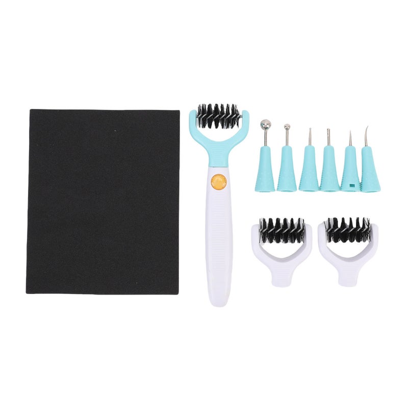 Paper Sculpting Tool Kit Paper Die Brush with 2 Replacement Tips and Quilling Piercing Ball Tips for Crafting - Image 1