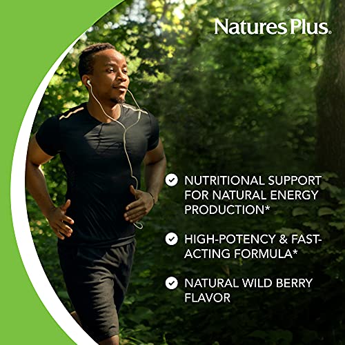 NaturesPlus Shot-O-B12-30 Lozenges, Wild Berry Flavor - 5000 mcg - Vegan, Gluten Free - 30 Servings - Image 4