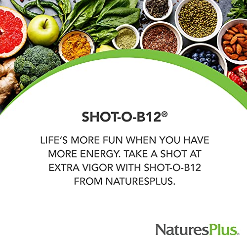 NaturesPlus Shot-O-B12-30 Lozenges, Wild Berry Flavor - 5000 mcg - Vegan, Gluten Free - 30 Servings - Image 3