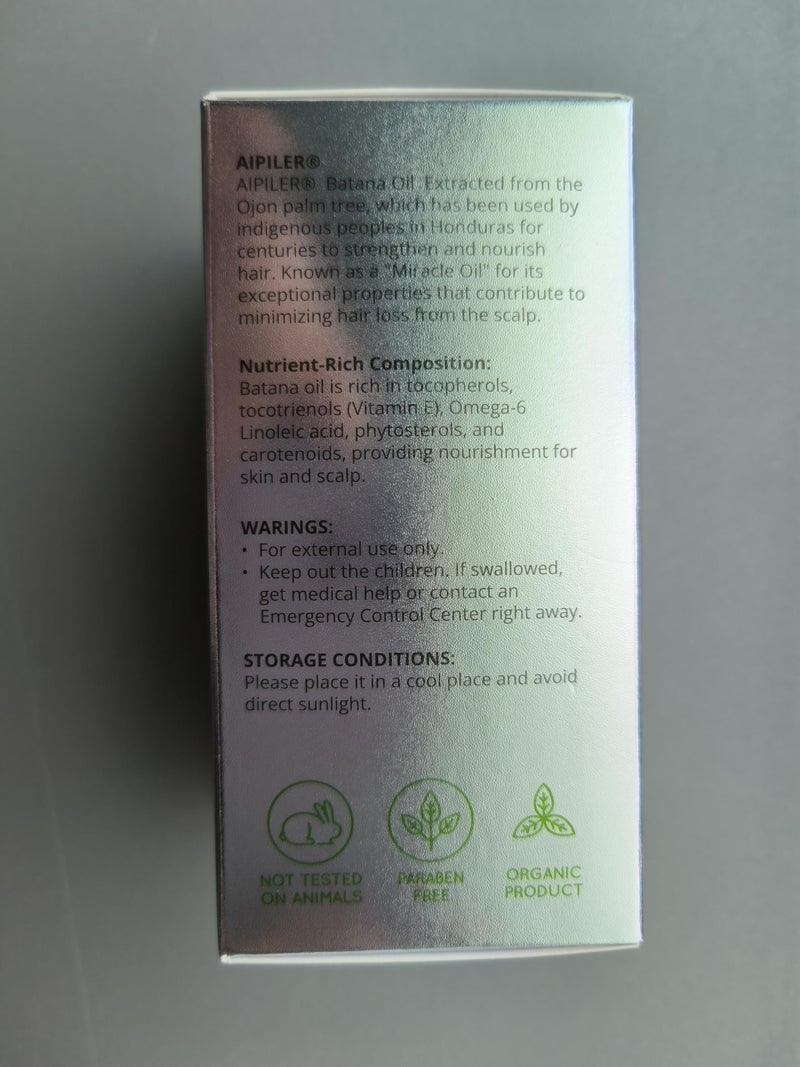 AIPILER Organic Batana Oil for Hair Growth: Dr Sebi approved unrefined 100% pure and raw from Honduras for women and man everyday nature hair care