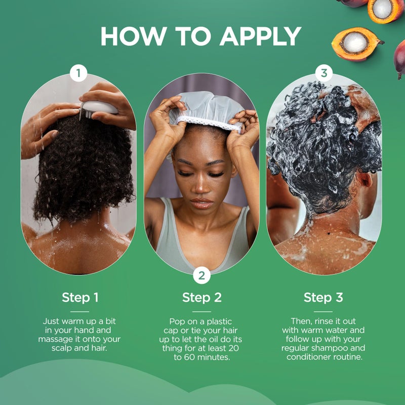 AIPILER Organic Batana Oil for Hair Strengthening: Unrefined Treatment for Curly/Coily/Wavy Hair - Image 5