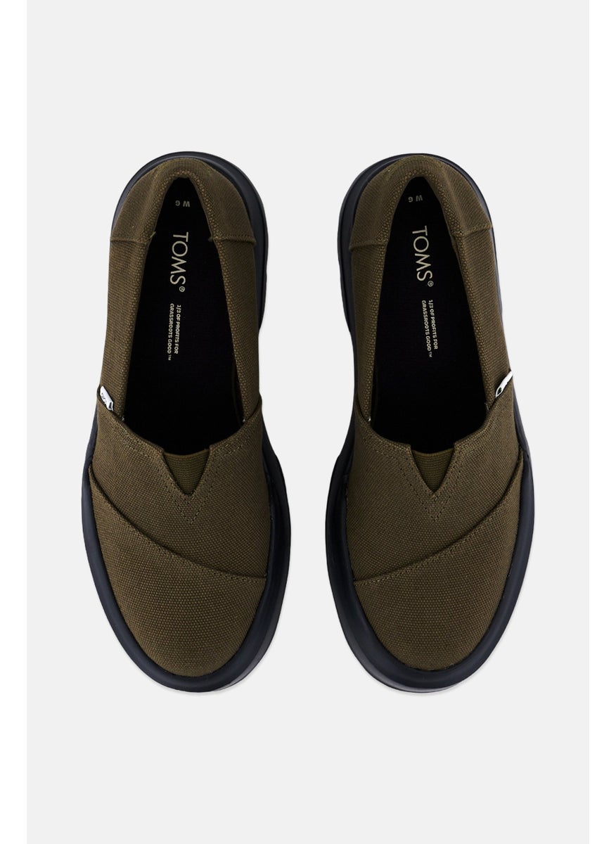 TOMS Women Apargata Combat Low Slip On Casual Shoes, Dark Olive  - Image 3