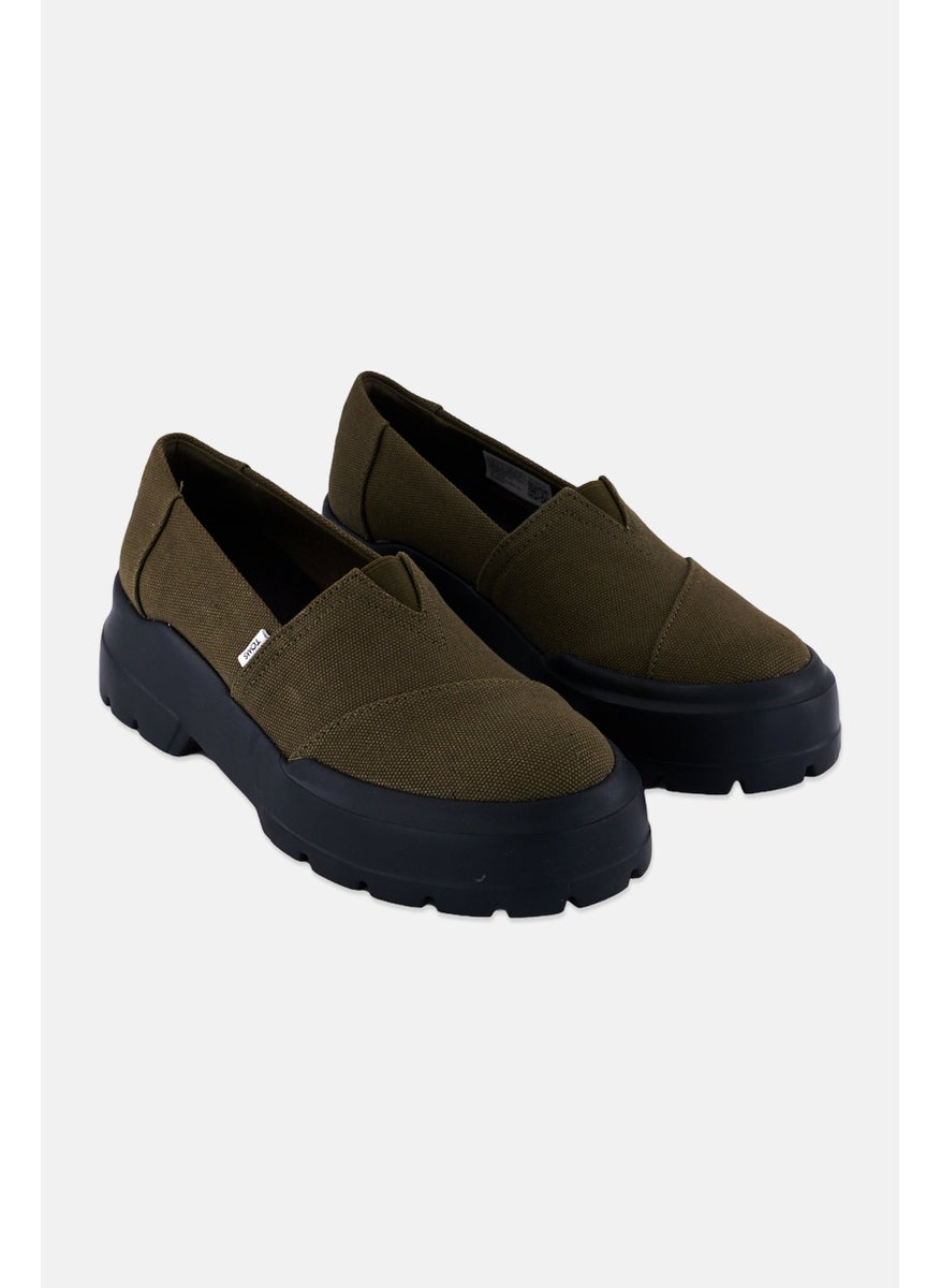 TOMS Women Apargata Combat Low Slip On Casual Shoes, Dark Olive  - Image 1