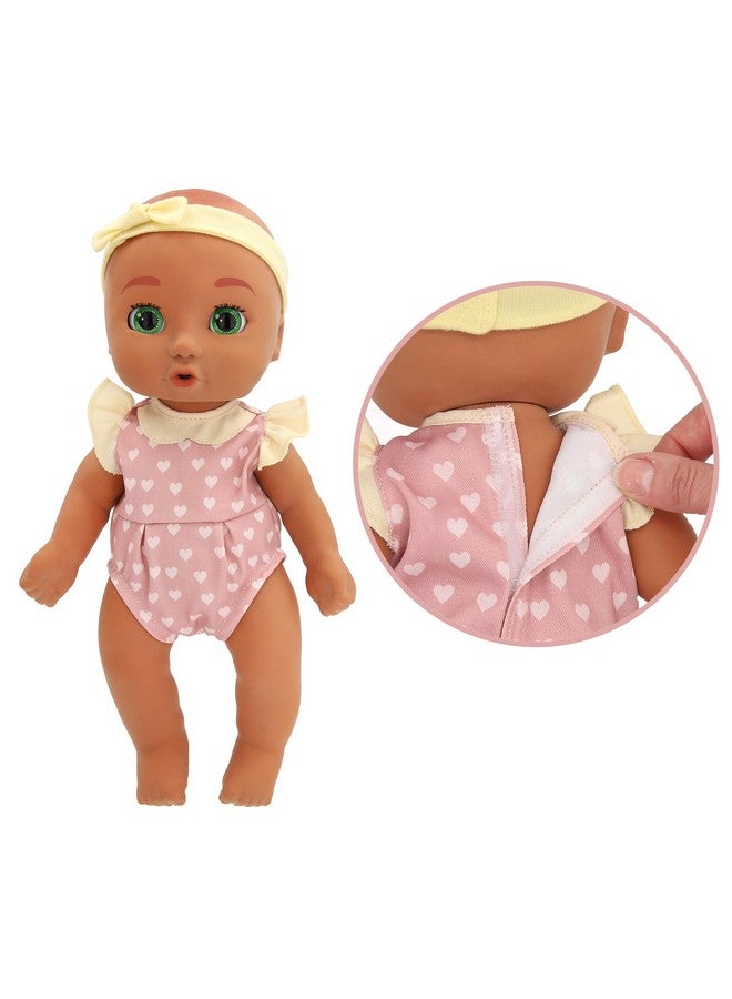 آي إم سي تويز دمية بي لوفِد بيبيز أليكس من آي إم سي تويز، بجسم ناعم واقعي، مقاس ١٥ بوصة، عيون مفتوحة/مغلقة، مع زجاجة رضاعة، لهاية، رباط رأس، وملابس | وردي | للأعمار من ١٨ شهرًا فما فوق - Image 3