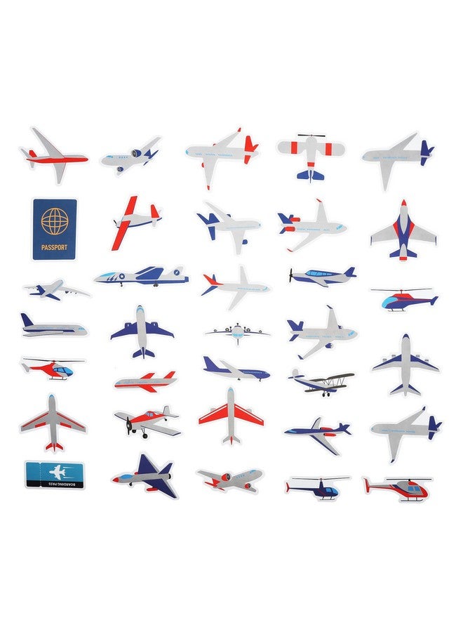 Cleverplay 100 Pack Airplane Stickers Airplane Party Favorsparty Decorations - Image 4