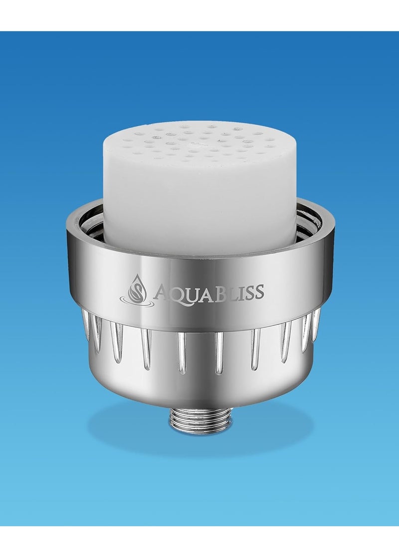 AquaBliss AquaBliss Replacement Cartridge High Output Multi Stage Revitalizing Shower Filter – Reduces Chemicals & Chlorine - Restores PH Balance, Glowing Skin, Strong Nails & Shimmering Hair. 1-Pack (SFC100)  - Image 2