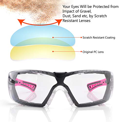 SAFEYEAR Womens Anti Fog Safety Goggles with HD Anti Scratch Resistant Lenses Work Goggles for Women - Image 3