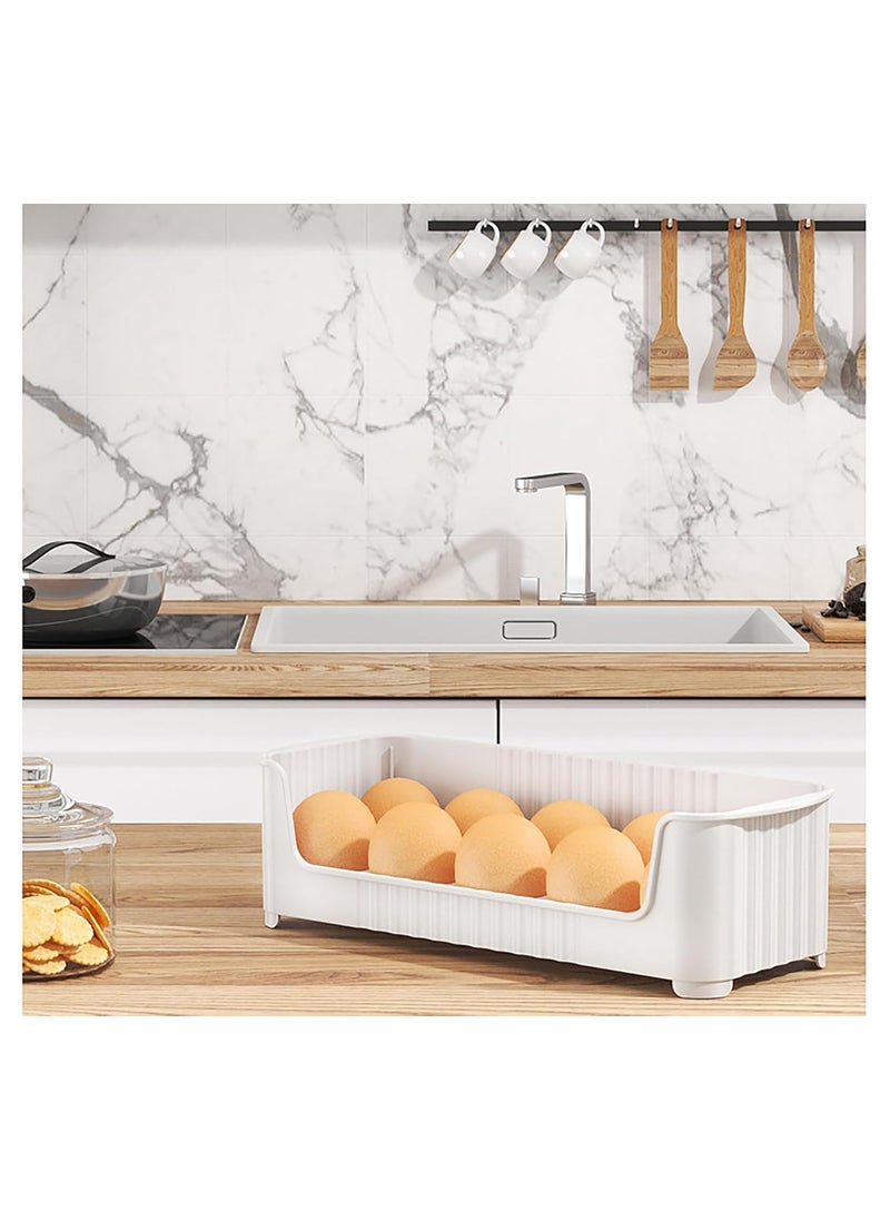 Shrigana Shrigana Set of 3 Stackable Egg tray for 30 eggs Egg Storage Box for Fridge Premium Egg Box and Egg Storage Solution Durable Egg Holder and Egg Container for Refrigerator  - Image 5