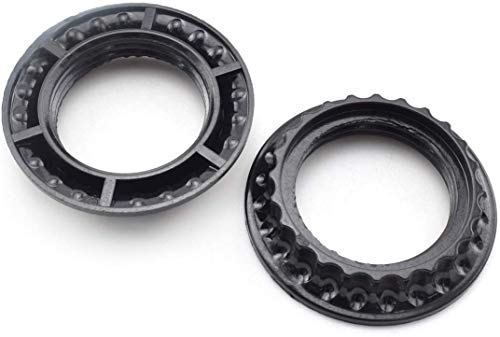 OZXNO 3 Pcs Phenolic Socket Shade Ring Lamp Shade Collar Rings E26 Light Socket Rings Retainer Rings and Replacement Adapter for Phenclic Sockets Only Outside Diameter: 2-3/16"(Black) - Image 3