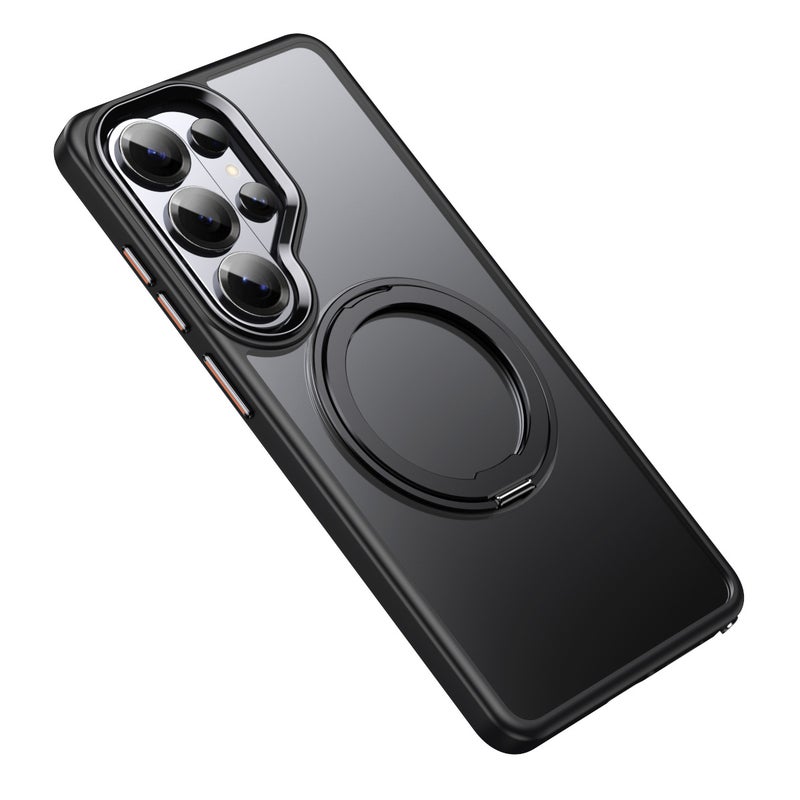 360° Rotating Magnetic Stand Phone Case for Samsung Galaxy S26 Ultra S25 S24 S23, Skin-Feel Shockproof Cover - Image 1