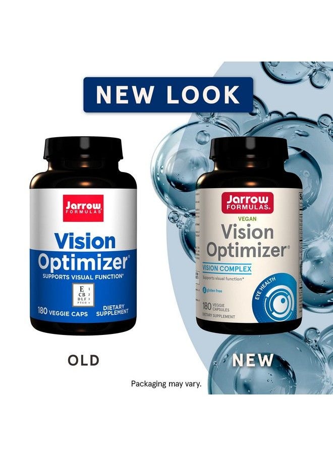jarrow formulas - Vision Optimizer 180 Veggie Capsules Supplement Supports Visual Function & Eye Health Contains More Than 10 Vitamins Phytonutrients & Herbs 60 Servings - Image 1