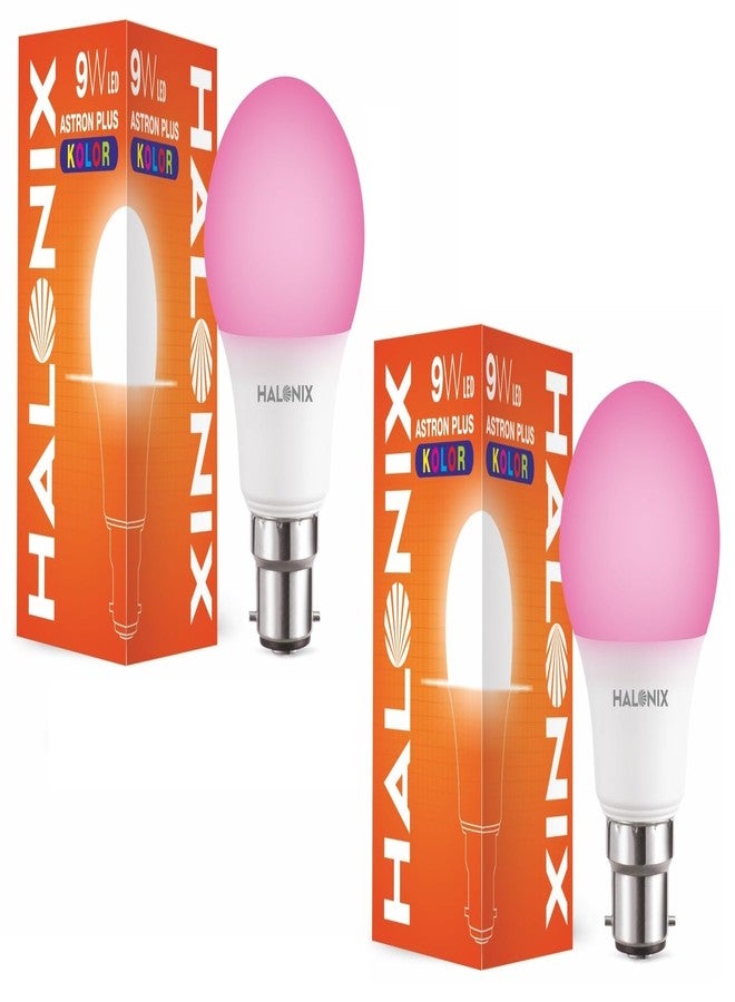 HALONIX LED BULB ASTRON PLUS 9W B22 PINK PACK 2 - Image 1