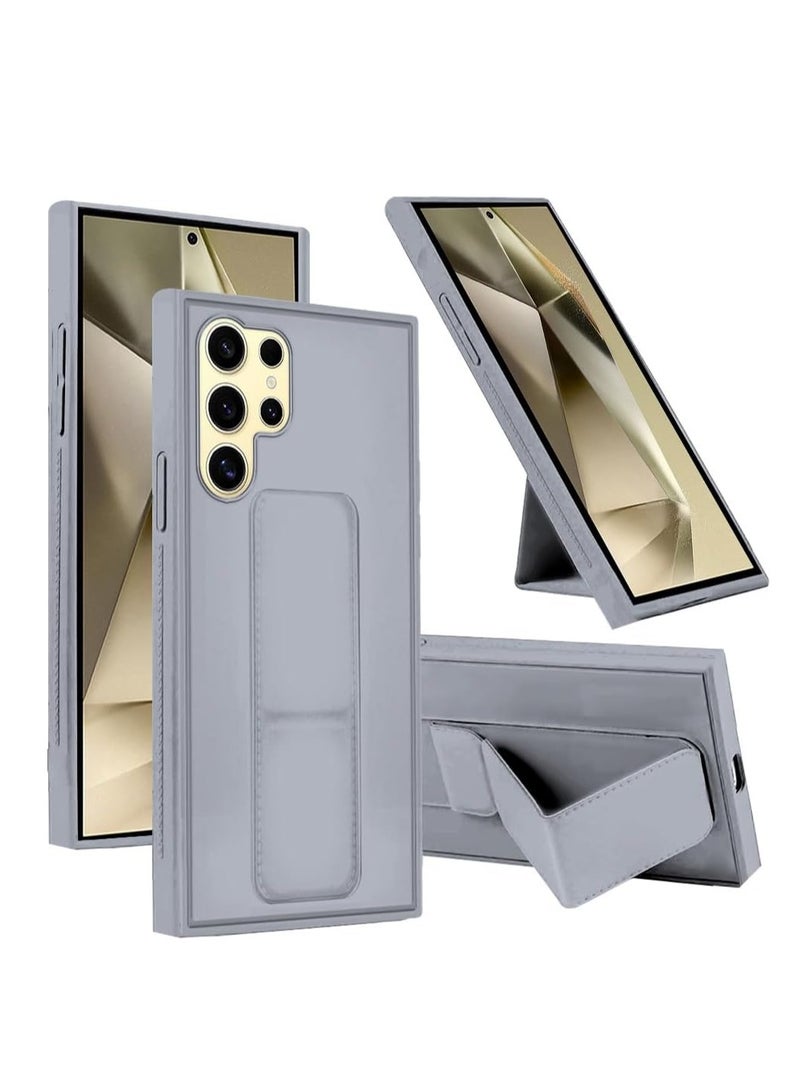 Denx Hand Band Grip Case Cover For Samsung Galaxy S24 Ultra Grey - Image 2