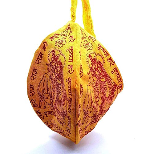 BRIJ HAAT Natural 5 Panch mukhi rudraksha jaap japa mala 108+1 Beads with jholi Bag (Rudraksha) - Image 5