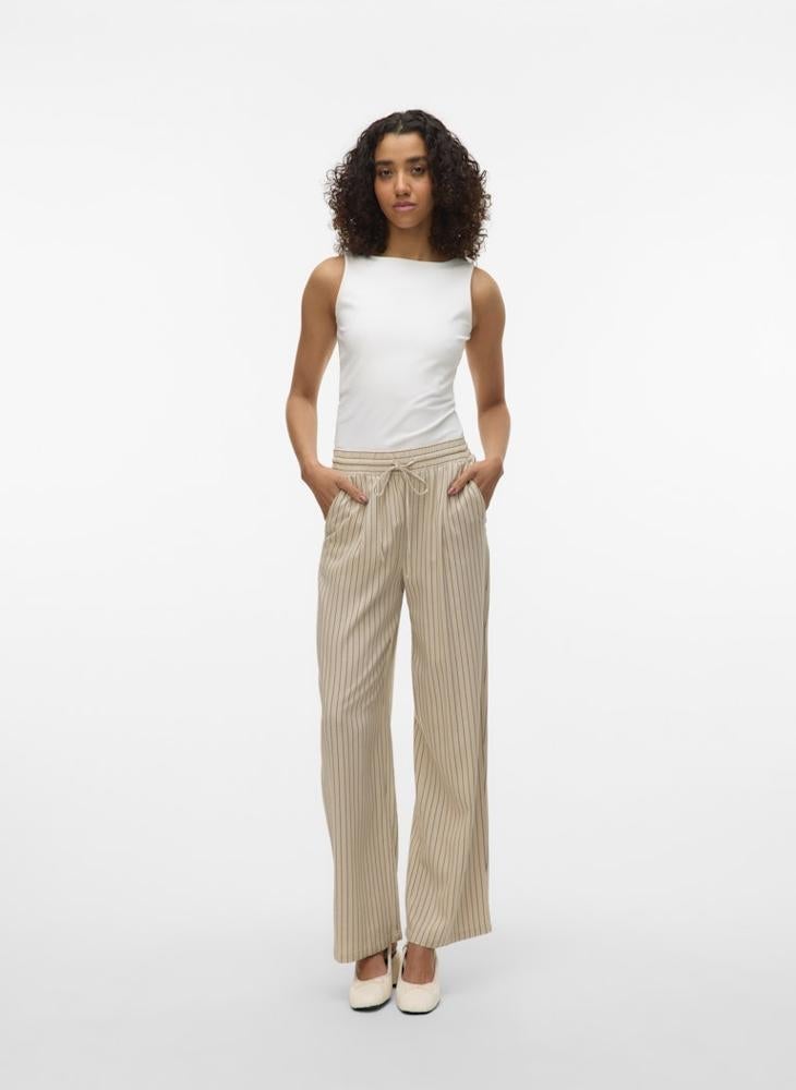 VERO MODA Stripd Wide Leg Pants 32" - Image 1