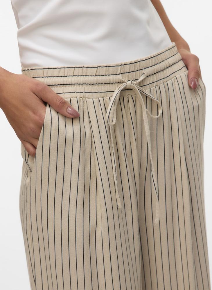 VERO MODA Stripd Wide Leg Pants 32" - Image 5