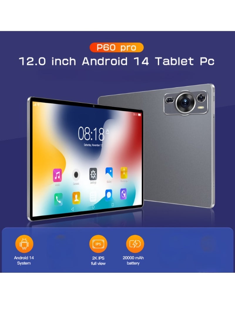 AROAQ P60 Pro 4G Wifi Android Tablet, 10.1 Inch Screen Octa Core Ultra Slim Mobile Phone Tablet, Multifunctional Dual Camera Touch Screen Pad, (1pc, Grey, 4GB RAM 32GB ROM) - Image 5