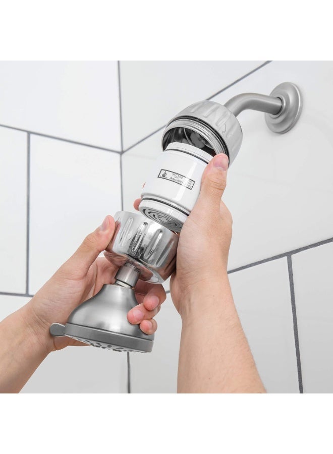 AquaBliss HD Multi Stage Shower Filter Replacement Cartridge - 48x Heavy Duty Detox Power. Kiss Itching, Breakage & Dullness Goodbye. Reduce Rust, Chemicals, Chlorine, Toxins. SFC500 Filter Cartridge - Image 2