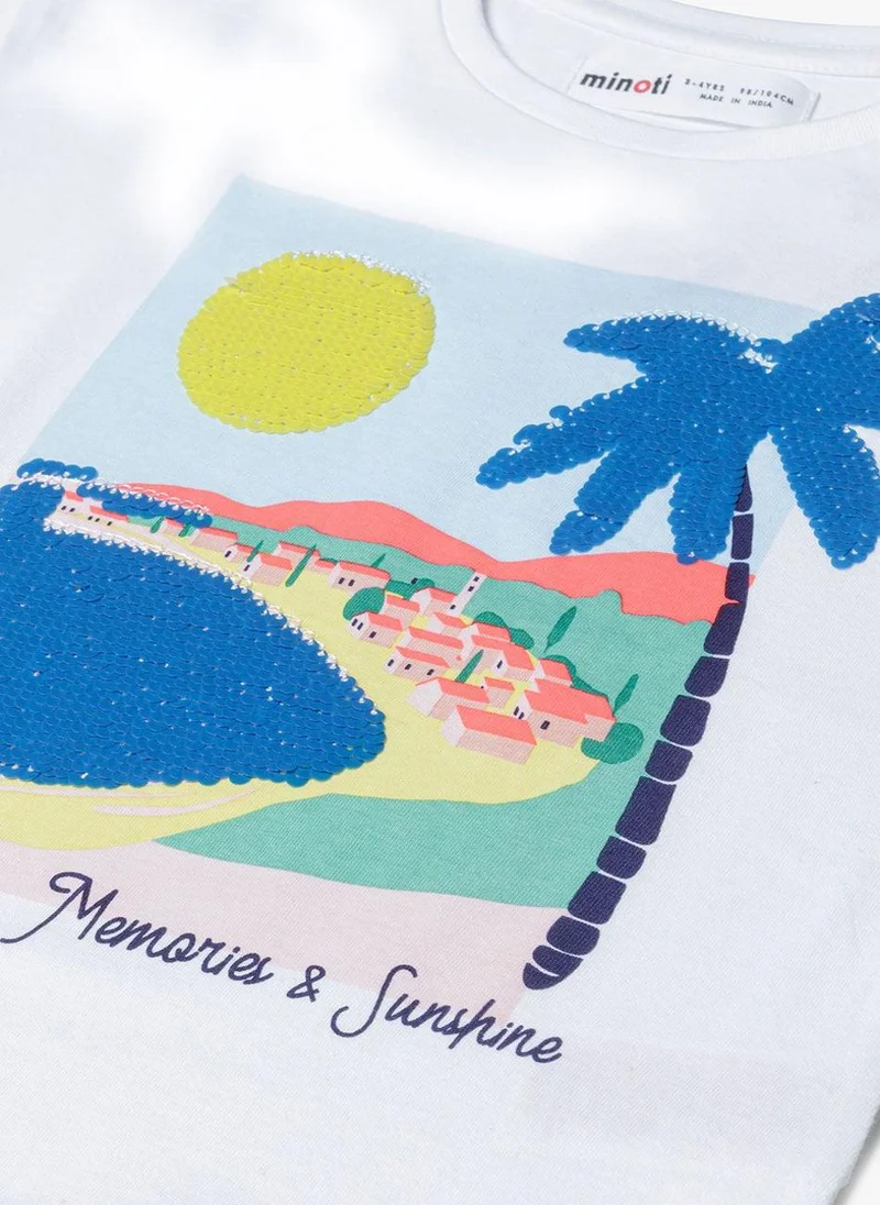 MINOTI Girls Summer Short Sleeve T-Shirt