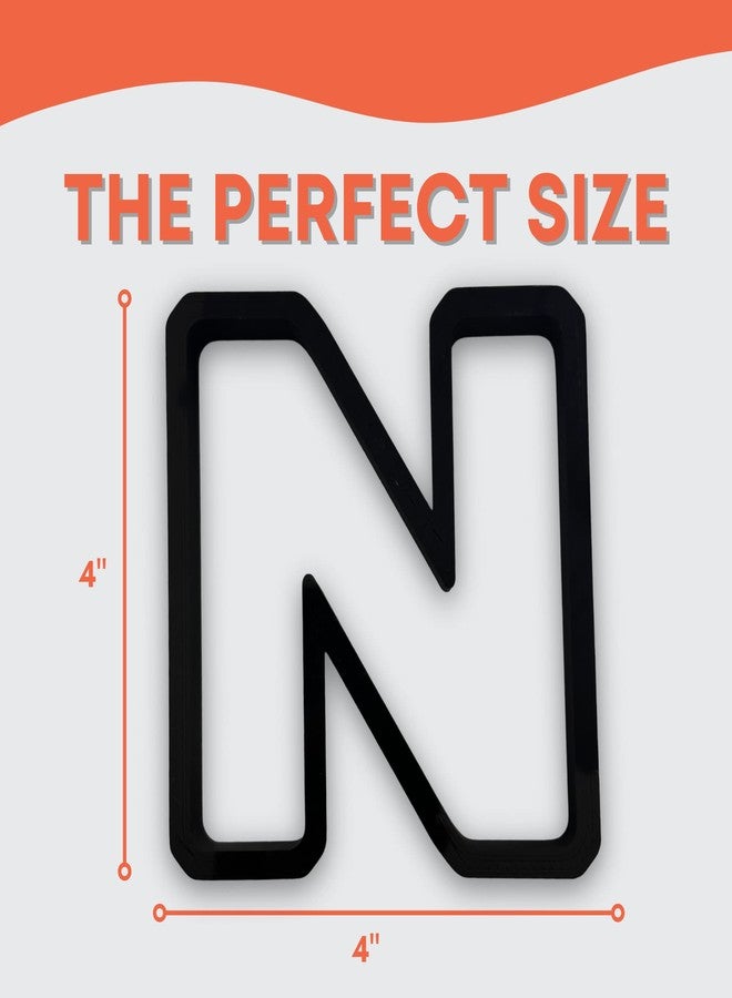 Bundle of Fun N Capital Block Letter Cookie Cutter with Easy to Push Design (3.5 inch) - Image 2
