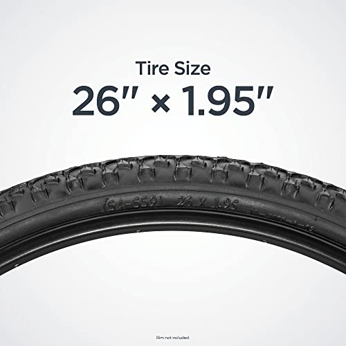 Schwinn Replacement Bike Tire, 26" x 1.95" Mountain Bike Tire, High Traction Tread, Steel Bead Construction, Fits Internal Rim Widths 19mm-29mm, PSI Range 40 to 65 - Image 5