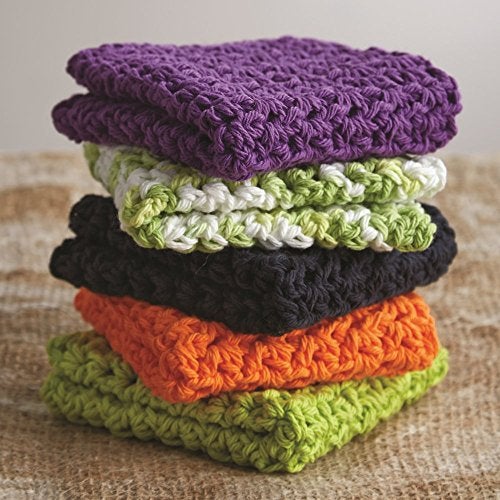 Lily 10200100002 Sugar 'N Cream The Original Solid Yarn, 2.5oz, Medium 4 Gauge, 100% Cotton - Black - Machine Wash & Dry - Image 5