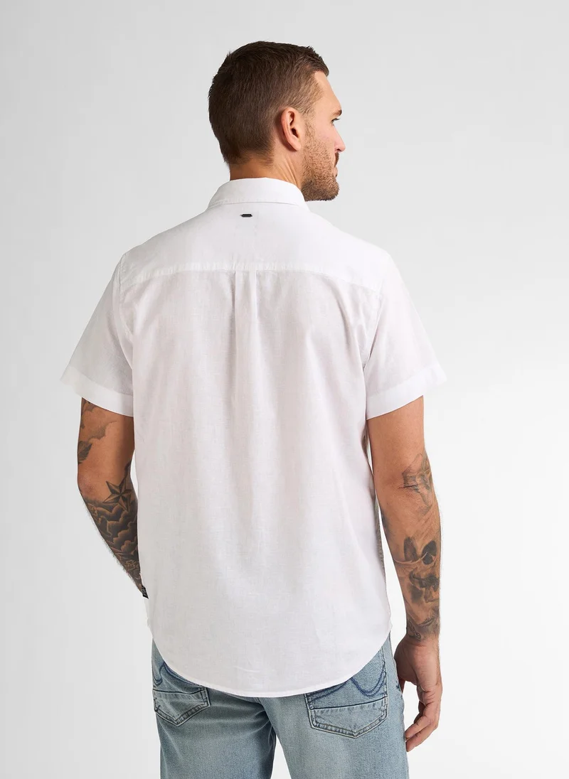 بترول اندستريز قميص رجالي قصير الأكمام موحد