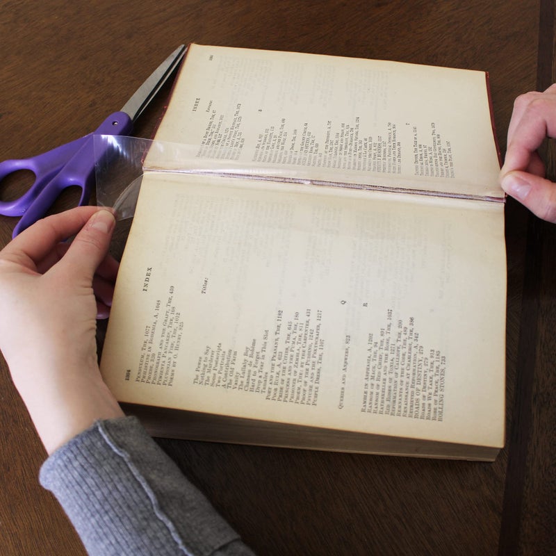 BookGuard Stretchable Clear Book Repair Tape, 15 Yard Roll, 2 Inch - Image 4