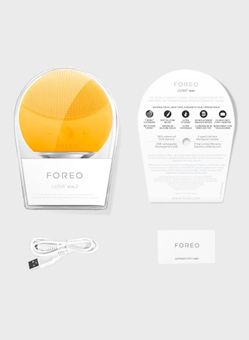 FOREO LUNA mini 2 Facial Cleansing Brush - Sunflower Yellow