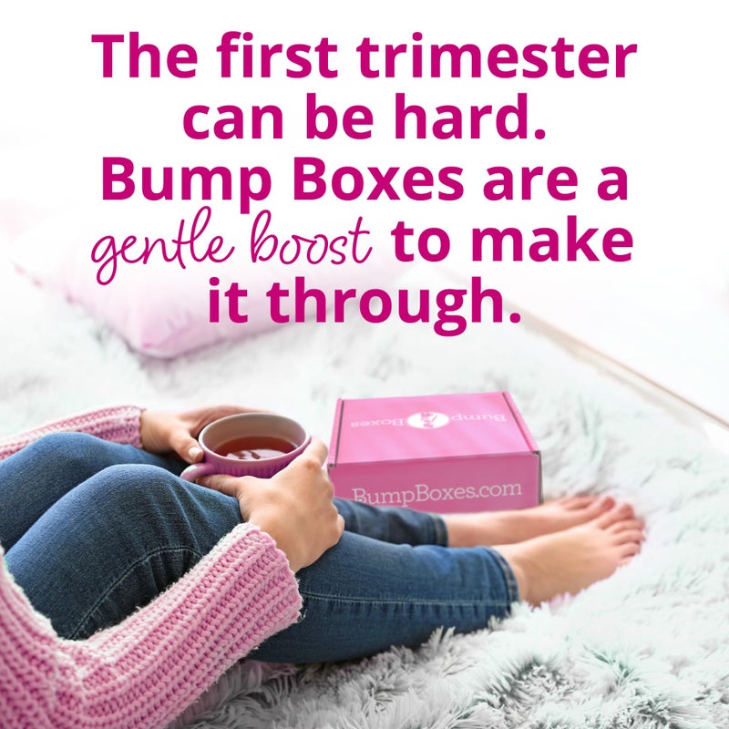 Bump Boxes 1st Trimester Pregnancy Gifts for Expecting Moms with Water Bottle, Journal, Lotion and Milestone Cards, Gift for Mother to Be - Image 3