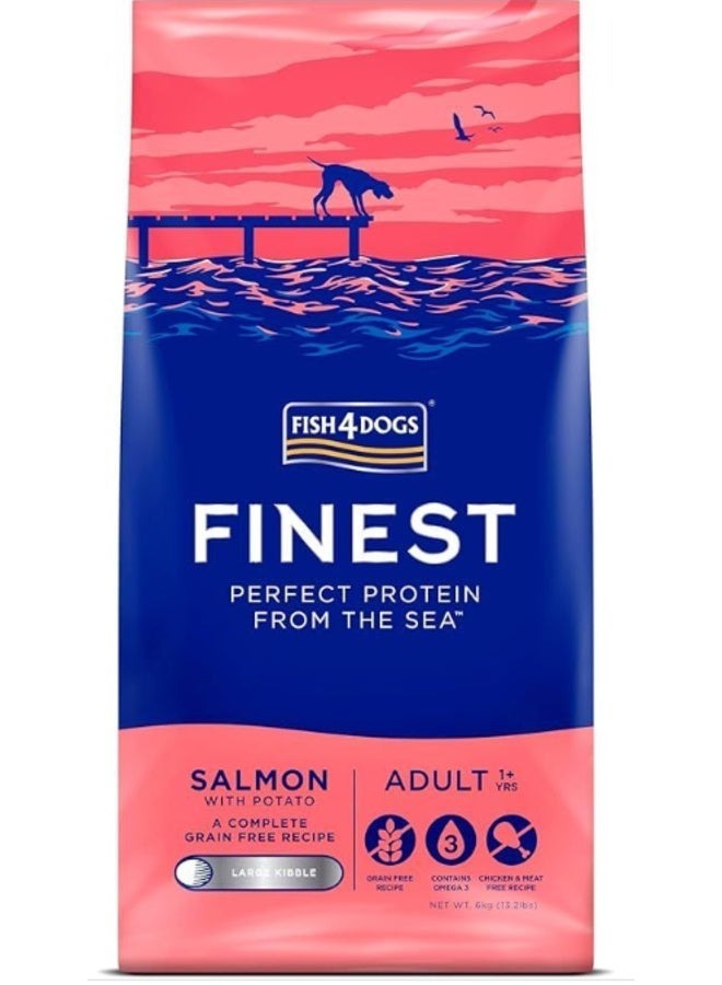 Fish4Dogs Finest Salmon Large Kibble Adult Dry Dog Food 12kg - Image 2