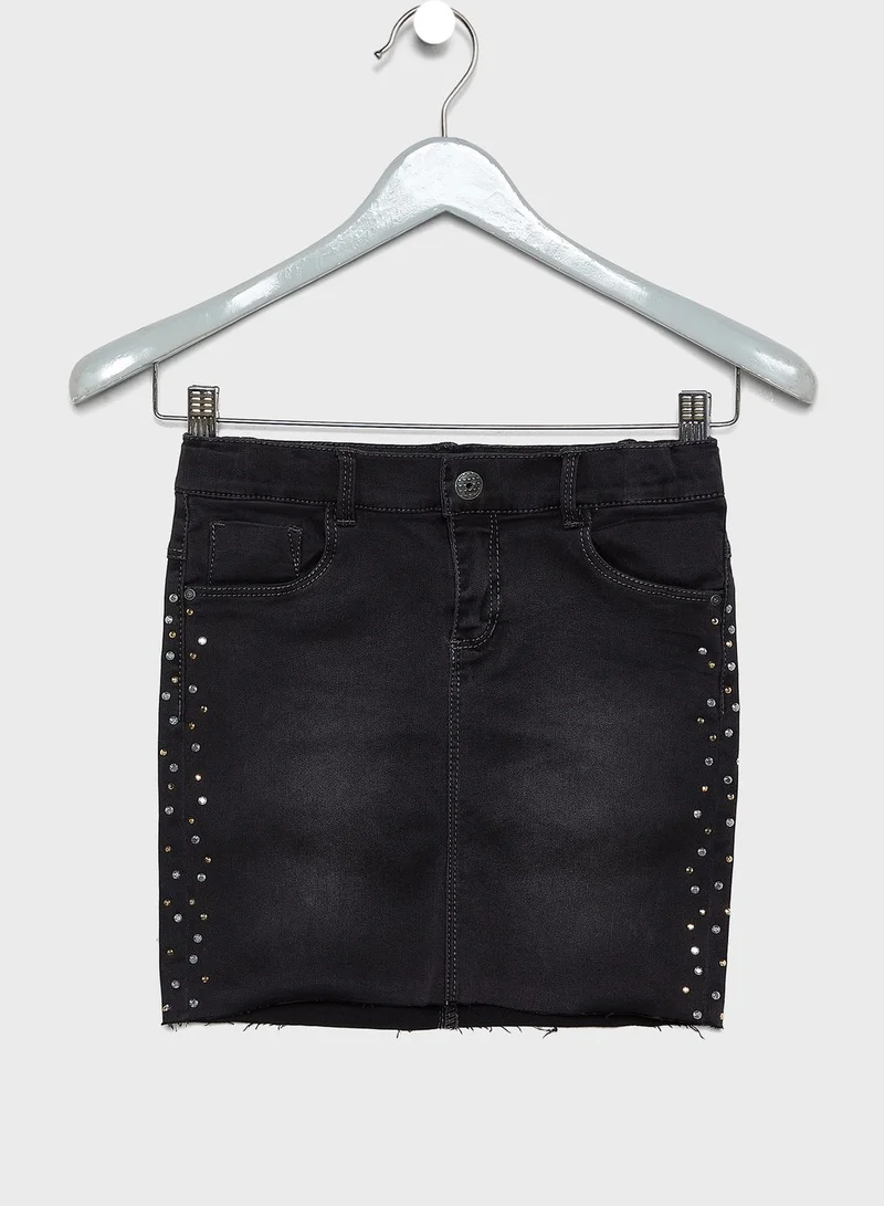 NAME IT Kids Side Studded Skirt