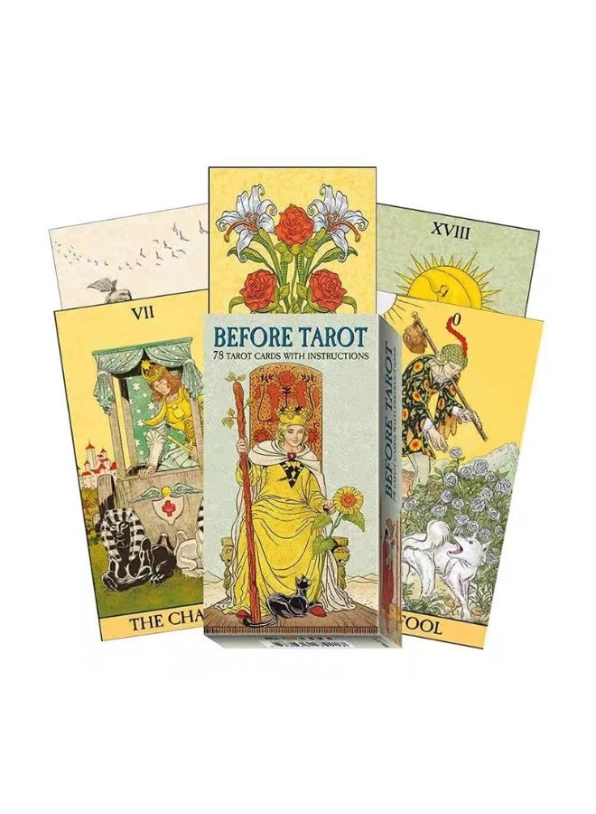 NIBEMINENT Before the Tarot Cards: 78 Oracle Cards Divination Game Board Game - A section of "Before" content - Traditional Image Cards - For Beginners Use - Image 3