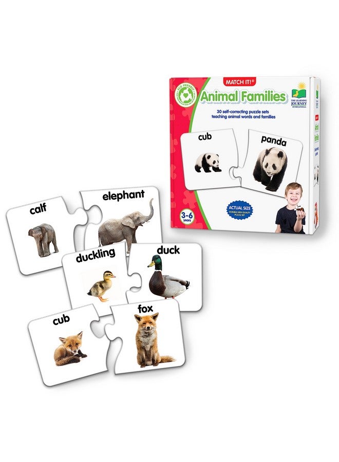 The Learning Journey: Match It! - Animal Families - Learning Animals, Animal Matching Game, Animal Puzzle For Kids, Puzzle For Toddlers, Award Winning Educational Toys - Image 1