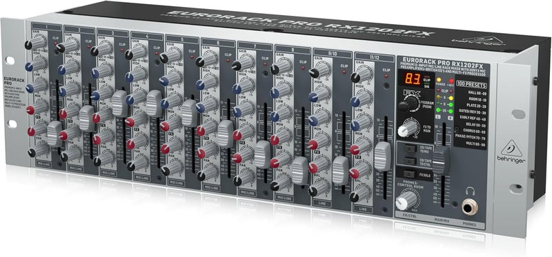 Behringer RX1202FX V2 Premium 12-Input Mic/Line Rack Mixer - Image 4