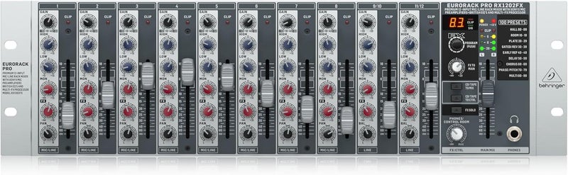 Behringer RX1202FX V2 Premium 12-Input Mic/Line Rack Mixer - Image 1